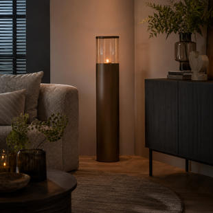 Windlicht Ø25,5x107 cm YON mat bruin-brons
