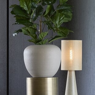 Pot deco Ø40x35 cm MILZO mat licht grijs