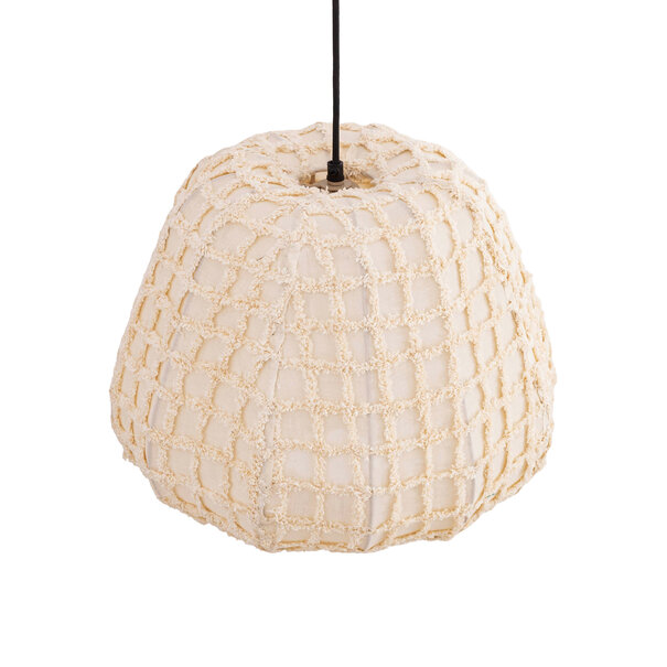 PTMD Hanglamp Tayma Creme patroon S