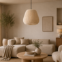 Hanglamp Tayma Creme Striped L