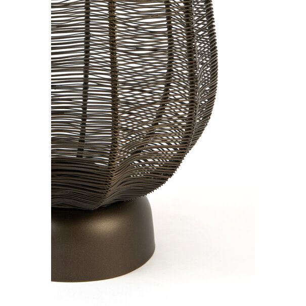 Light en Living Windlicht Ø23x38,5 cm SAMRET mat bruin-brons
