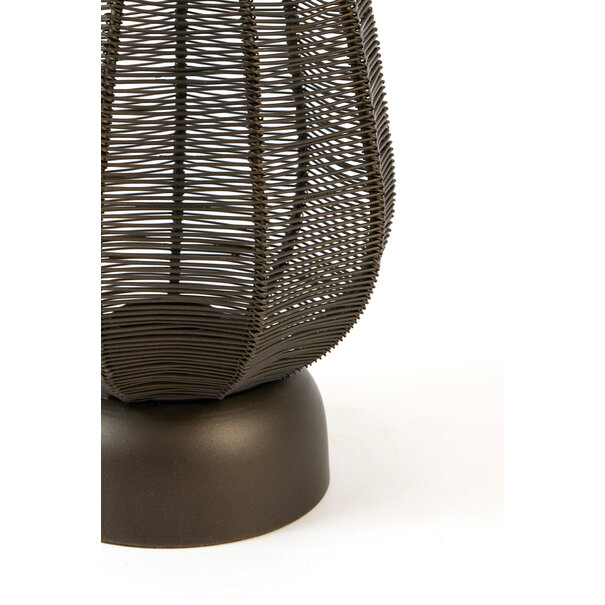 Light en Living Windlicht Ø18,5x24 cm SAMRET mat bruins-brons