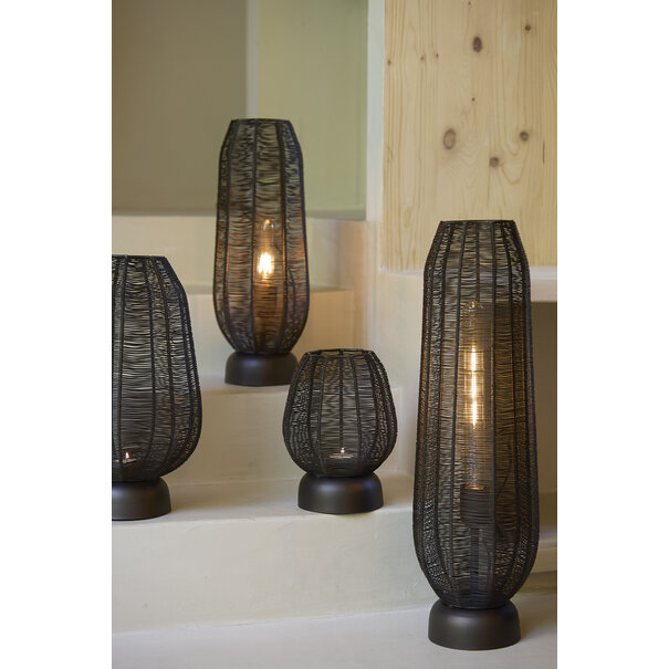 Light en Living Windlicht Ø18,5x24 cm SAMRET mat bruins-brons