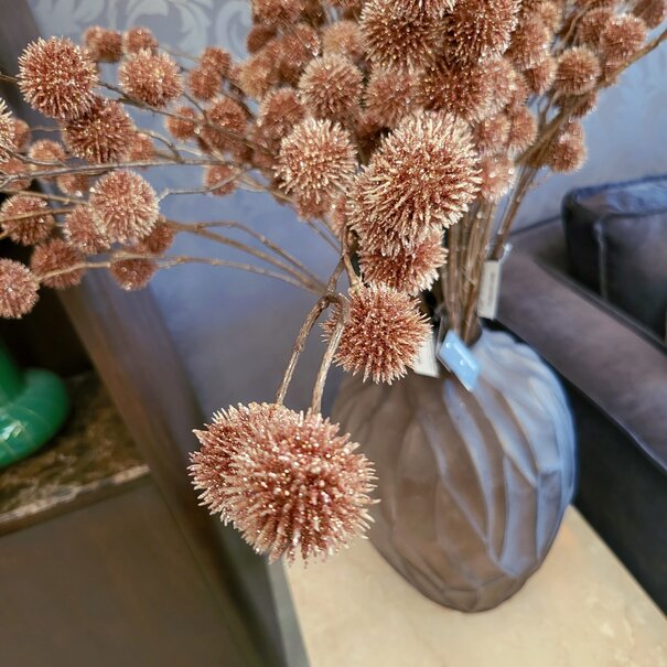 Countryfield Kunsttak Bloem Echinops roze - 4 x 13 x 105 cm