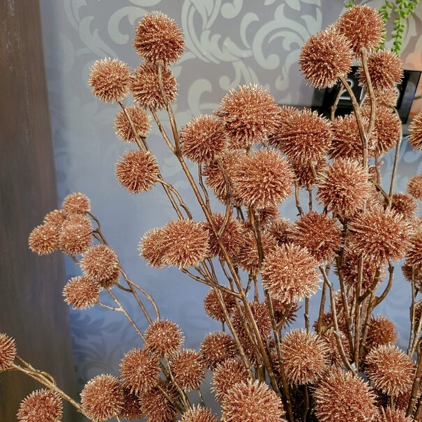 Countryfield Kunsttak Bloem Echinops roze - 4 x 13 x 105 cm