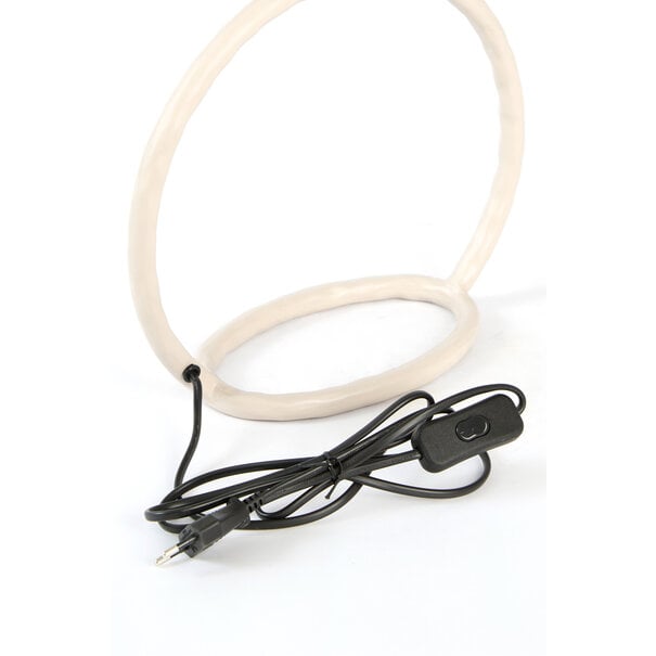 Light en Living Lampvoet 29,5x13x29 cm ELIORO mat creme