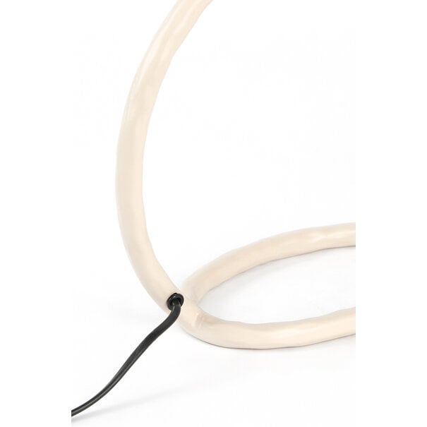 Light en Living Lampvoet 29,5x13x29 cm ELIORO mat creme