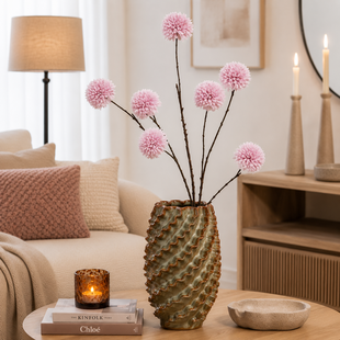 Kunsttak Bloem Chrysanthemum lila - 77 x 42 x 107 cm