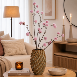 Kunsttak Chrysanthemum santini lila -57 x 53 x 113 cm