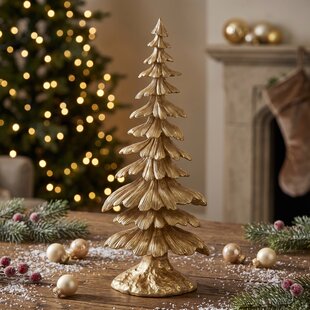 Ornament 17,5x11,5x42 cm TREE goud