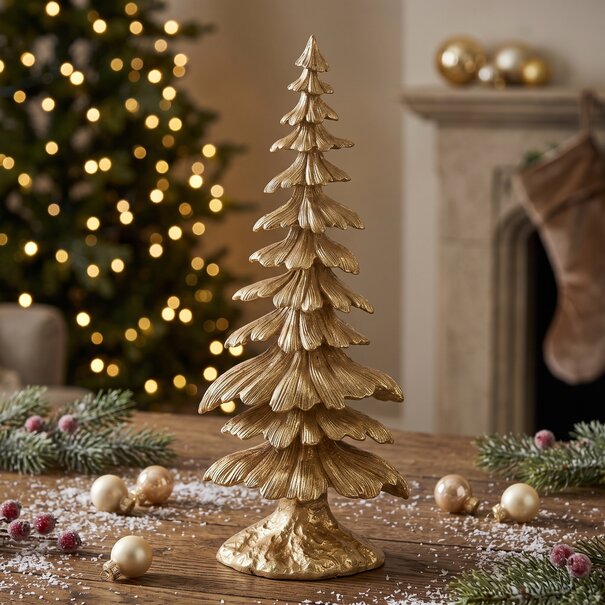 Light en Living Ornament 17,5x11,5x42 cm TREE goud