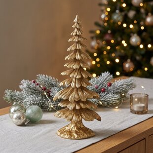 Ornament 14,5x9,5x35,5 cm TREE goud