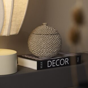 Deco box Ø16,5x16,5 cm COLDROS zand