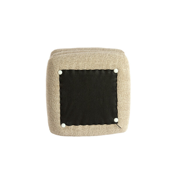 Light en Living Poef 44,5x44,5x44,5 cm LAURIE zand - crème