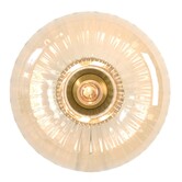 Wandlamp Ø30 cm MASHA glas amber+goud