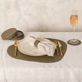 Placemat  Delcia Groen vegan leer