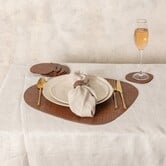 Placemat  Delcia Burgundy vegan leer
