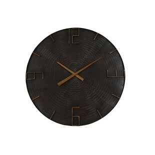 Wandklok Winton L zwart - Ø80CM
