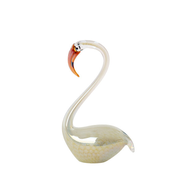 Light en Living Ornament 17x9,5x29 cm SWAN glas crème