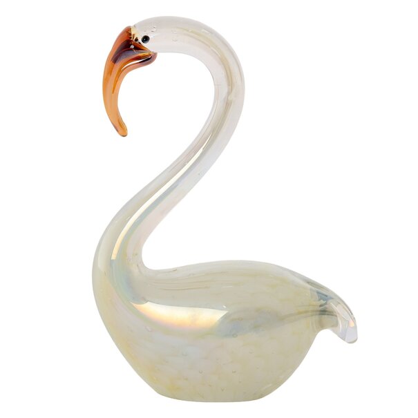 Light en Living Ornament 13x8x20 cm SWAN glas crème