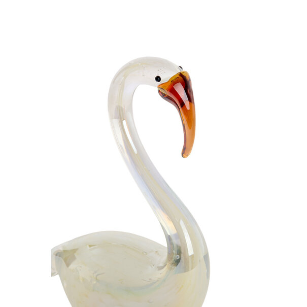 Light en Living Ornament 13x8x20 cm SWAN glas crème