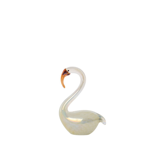 Light en Living Ornament 13x8x20 cm SWAN glas crème