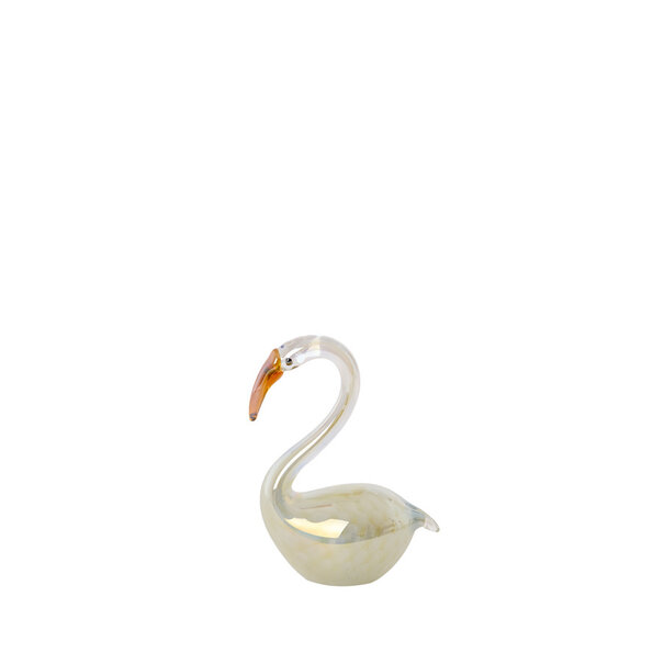 Light en Living Ornament 12x7x17 cm SWAN glas crème
