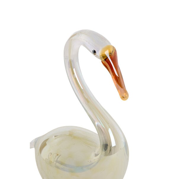 Light en Living Ornament 12x7x17 cm SWAN glas crème