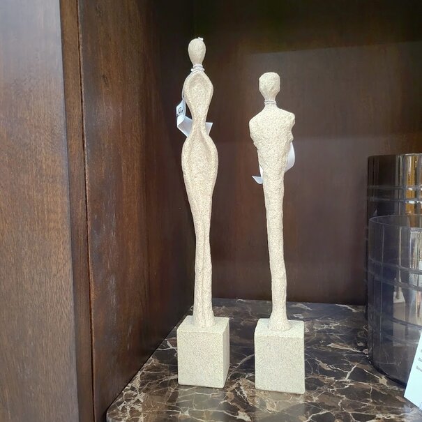 Light en Living Ornament 5x5x33,5 cm TAROPA zand