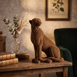 Ornament Cheetah velvet of zwart
