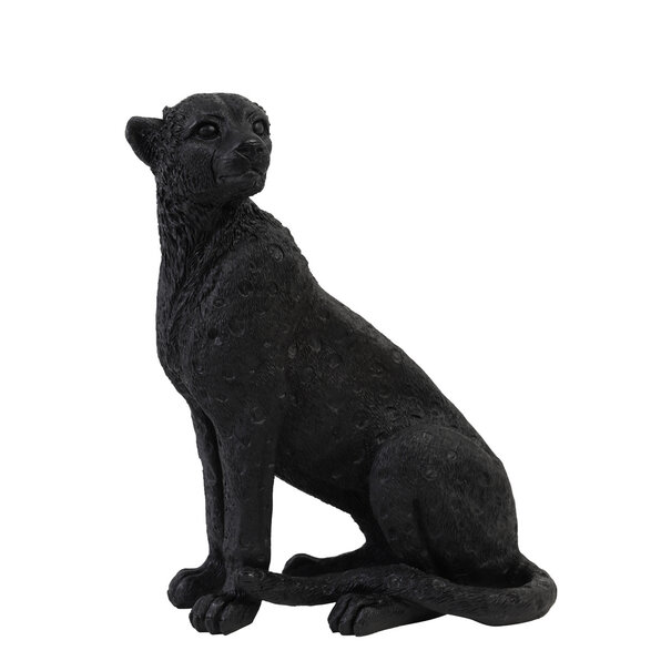 Light en Living Ornament CHEETAH velvet Bruin of zwart in 3 maten