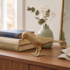 Gouden Vogel Ornament 19 cm