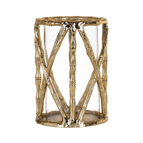 Richmond Interiors Windlicht Lara goud met glas