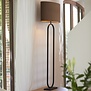 Vloerlamp 30x15x142 cm JAMIRI mat zwart van Light & Living