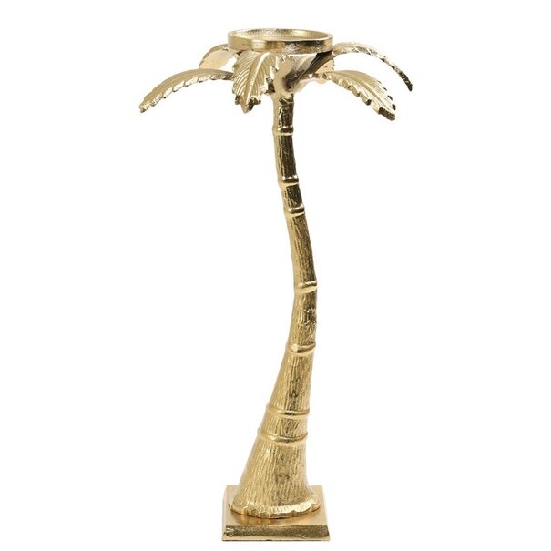 Light en Living Kandelaar TAXA goud - Tropische Palmboom Design - Ø25x45,5 cm