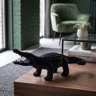 Krokodil Crocky zwart medium