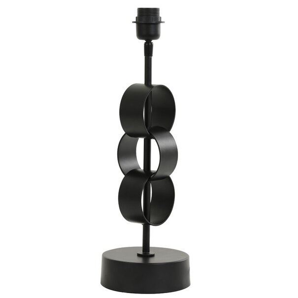Light en Living Lampvoet Ø15x42 cm CIRCULUM mat zwart van Light & Living