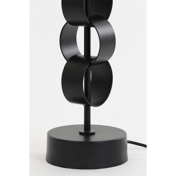 Light en Living Lampvoet Ø15x42 cm CIRCULUM mat zwart van Light & Living