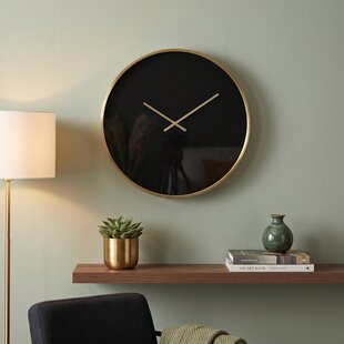 Klok SEPONI Zwart-Goud Ø41 cm