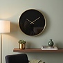 Klok Ø41 cm SEPONI zwart-goud van Light & Living