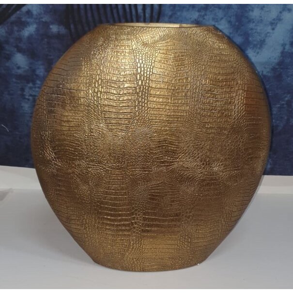 Light en Living Vaas deco 50x15x50 cm SKELD antiek brons