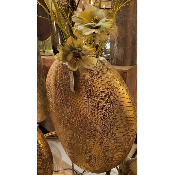 Light en Living Vaas deco 50x15x50 cm SKELD antiek brons