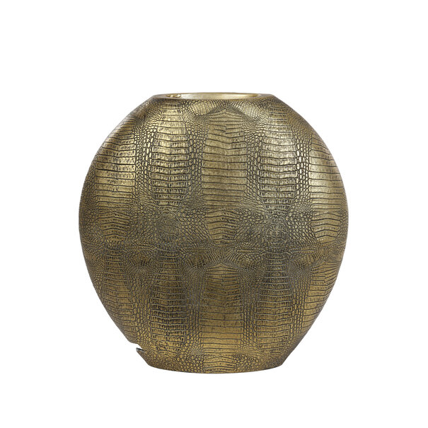 Light en Living Vaas deco 50x15x50 cm SKELD antiek brons