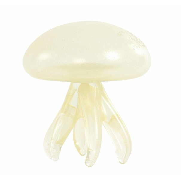 Light en Living Ornament Ø9x12 cm JELLY van mat goudkleurig glas