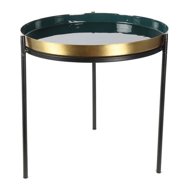 Countryfield Countryfield Bijzettafel Madras - Blauw-Groen - Stijlvol Design