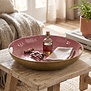 Dienblad Madras oud roze - Sfeervol dienblad en fruitschaal