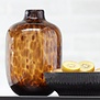 Vaas DAKAR Glas Bruin-Zwart Ø16x25 cm - Light & Living