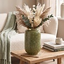 Vaas deco Ø18x30 cm CHOW groen/wit-goud