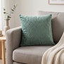Kussen 45x45 cm HARPY donker mint groen - Light & Living
