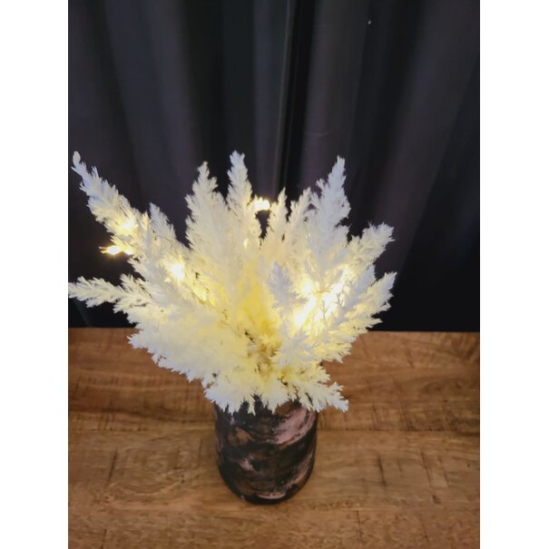 Countryfield Astilbe boeket met LED verlichting wit - Sfeervolle kunstbloemen